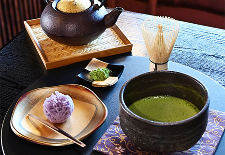 抹茶と上生菓子