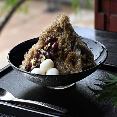 加賀棒ほうじ茶かき氷